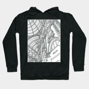 Milan Galleria Vittorio Emanuele ii Hoodie